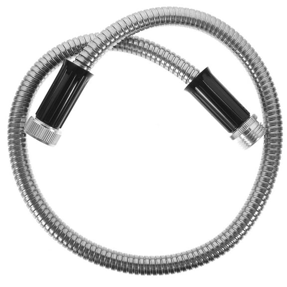 WINOMO Metal Water Hose Extension Silver 1Set
