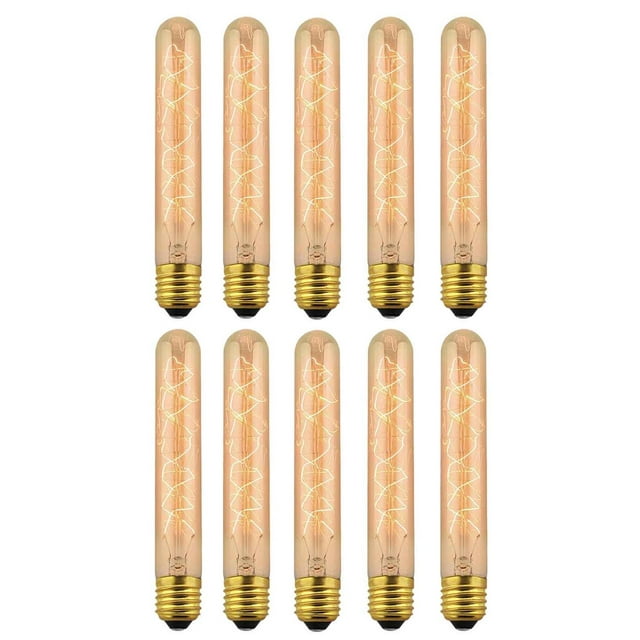Foco Vintage Tubular Sanelec 35W Luz Cálida incandescente 10 piezas