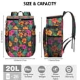 thumbnail image 3 of Travel Cooler Bag - Pioneer Flower Camping Beer Cooler Backpack with Bottle Opener- Waterproof Insulated Picnic Backpacks - Cooler Bag for Beach, 3 of 6