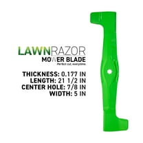 LawnRAZOR Blade Kit for John Deere AM147289 42-inch Ntoched Medium Lift 810-CBL2797D