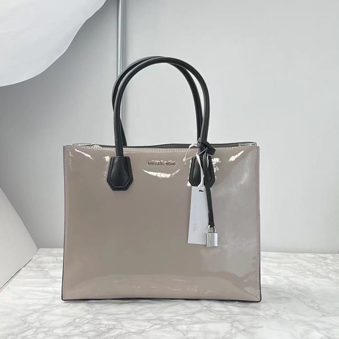 Michael Kors Mercer 30T7SM9T3A Large Convertible Leather Tote In DK - Walmart.com
