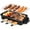 black, variant on Electric Griddle off-white 2-in-1 Indoor Grill with Adjustable Temperature