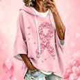 thumbnail image 2 of bravefron Oversized Hoodie for Women Cancer Short Sleeve Casual Fashion Y2K Streetwear Pullover Sweatshirt Back to School Top, 2 of 5