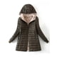 thumbnail image 5 of Chaqueta de algodón con capucha, cálida, de largo medio y polar de cordero para mujer, chaqueta de algodón de talla grande, 5 of 5