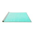 thumbnail image 2 of Ahgly Company Machine Washable Indoor Rectangle Abstract Turquoise Blue Contemporary Area Rugs, 2' x 5', 2 of 4