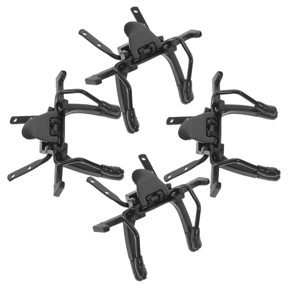 FOMIYES 4Pcs Clip on Polarized Sunglasses Lens Clips Black Lightweight Anti Glare Attachment