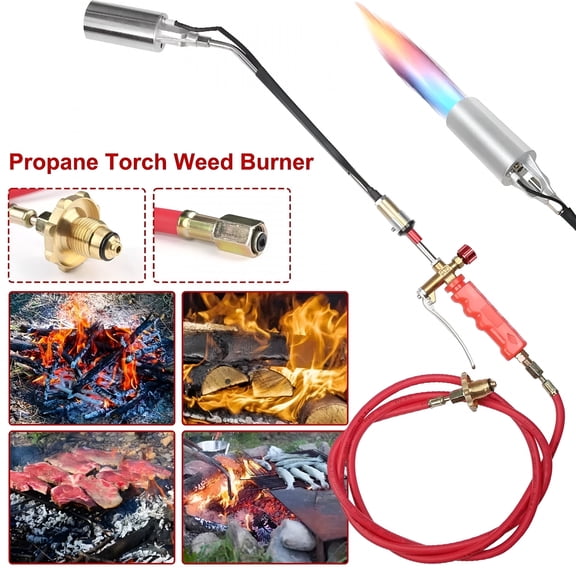 HIBIBUD 2026 New Propane Torch Weed Burner Kit, Heavy Duty Flame Control Blow Torch with 6.56Ft Hose, Flame Burner for Weeding, Roofing, Melting, Paint Removal for Lawns, Gardens, Driveways, Roofs