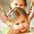 thumbnail image 3 of KOYPTL Hollow Star Snap Hair Clips,Cute Non Slip Side Barrettes,Sweet Hair Accessories for Little Girls Braids Bangs Daily Hairstyle DIY Decor, 3 of 4