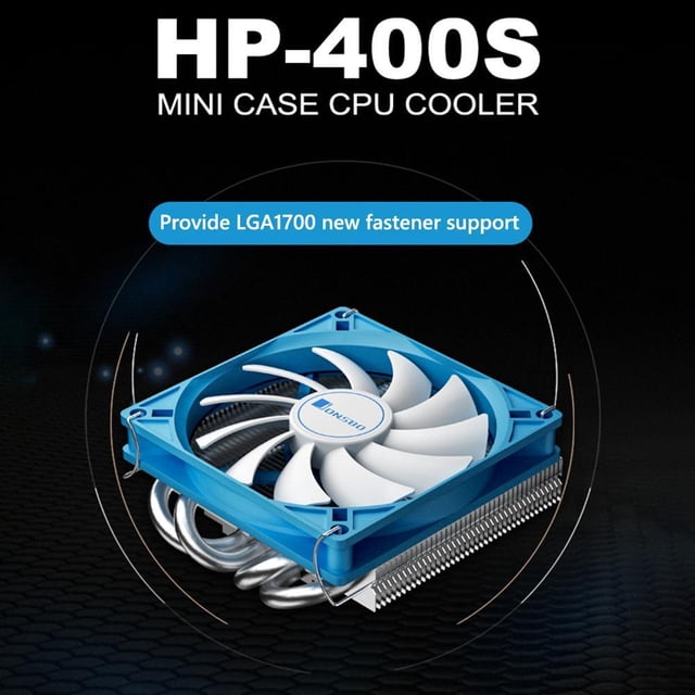 Mini Radiador Jonsbo HP-400S Ventilador de refrigeración de CPU HTPC Case All-In-One PC 4 Heat Pipe Radiator