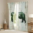 thumbnail image 3 of Manfei Framhouse Bear Animal Blackout Curtains Set of 2 (52x84 Each), Rustic Lodge Cabin Window Curtains, Hunting Wildlife Curtains and Drapes, Curtains and Drapes Decor, 3 of 6