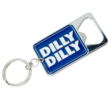 Budweiser 46573 Budweiser Bud Light Dilly Dilly Metallic Bottle Opener Keychain