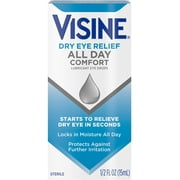 Visine Dry Eye Relief All Day Comfort Lubricant Eye Drops 1 ea (Pack of 3)
