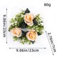 thumbnail image 2 of ¡Rebajas Grandes!, Candelabros de flores simuladas, coronas de flores, decoraciones para la mesa del comedor, vasos para velas con forma de rosa, accesorios decorativos para el estado de ánimo, 2 of 7