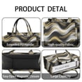 thumbnail image 4 of Large Capacity Tote Bag,Black Marble Gold Wave Pattern Handbag Fashion Luxury Tote Bag,15.7"x13"x 5.1" Inches,Laptop Compatible, 4 of 6