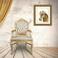thumbnail image 3 of Robinson, Carol 12x14 Gold Ornate Wood Framed with Double Matting Museum Art Print Titled - Flower Crown Horse, 3 of 4