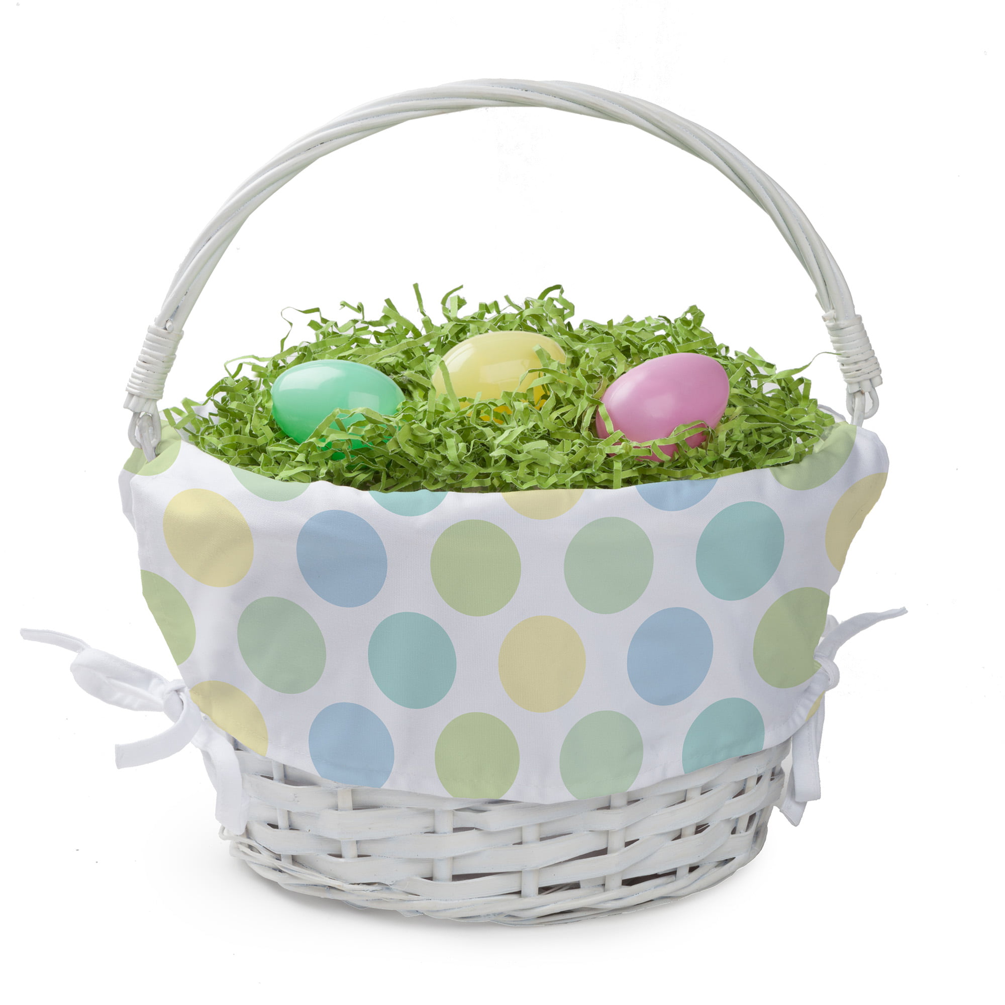 White Grey Strong Shabby Chic Baby Nursery Easter Egg Hamper Storage Basket