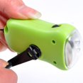 thumbnail image 4 of Antorcha dinamo solar, linterna recargable con manivela, antorcha LED portátil con energía solar para linterna colgante de emergencia para acampar al aire libre, color aleatorio (verde), 4 of 5