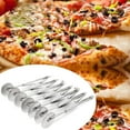 thumbnail image 2 of Stainless Steel 5 Wheels Pizza Cutter 9.64 inch,Dough Cutter Side Pastry Cutter Wheel (Silver), 2 of 7