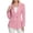 Pink, variant on Smsaxvxz Blazers for Women Fashion Solid Double Breasted Suit Jacket Office Lady Casual Long Sleeve Blazer Suits Light Blue 2XL