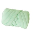 thumbnail image 4 of Hilo grueso para tejer a mano para mantas con nudo trenzado, hilo grueso jumbo Verde claro, 4 of 9