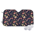 thumbnail image 2 of Lsque Flower Car Windshield Sun Shade | Accordion Folding Style Auto Shade for Car Truck SUV Van | Blocks UV Rays Sun Visor Protector | Small, 2 of 7