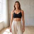 thumbnail image 4 of ZQUUVOU Women's Sports Bra Low Impact Thin Straps Yoga Workout Bras Full Coverage Supportive Seamless Wireless Bras Black, 4 of 5