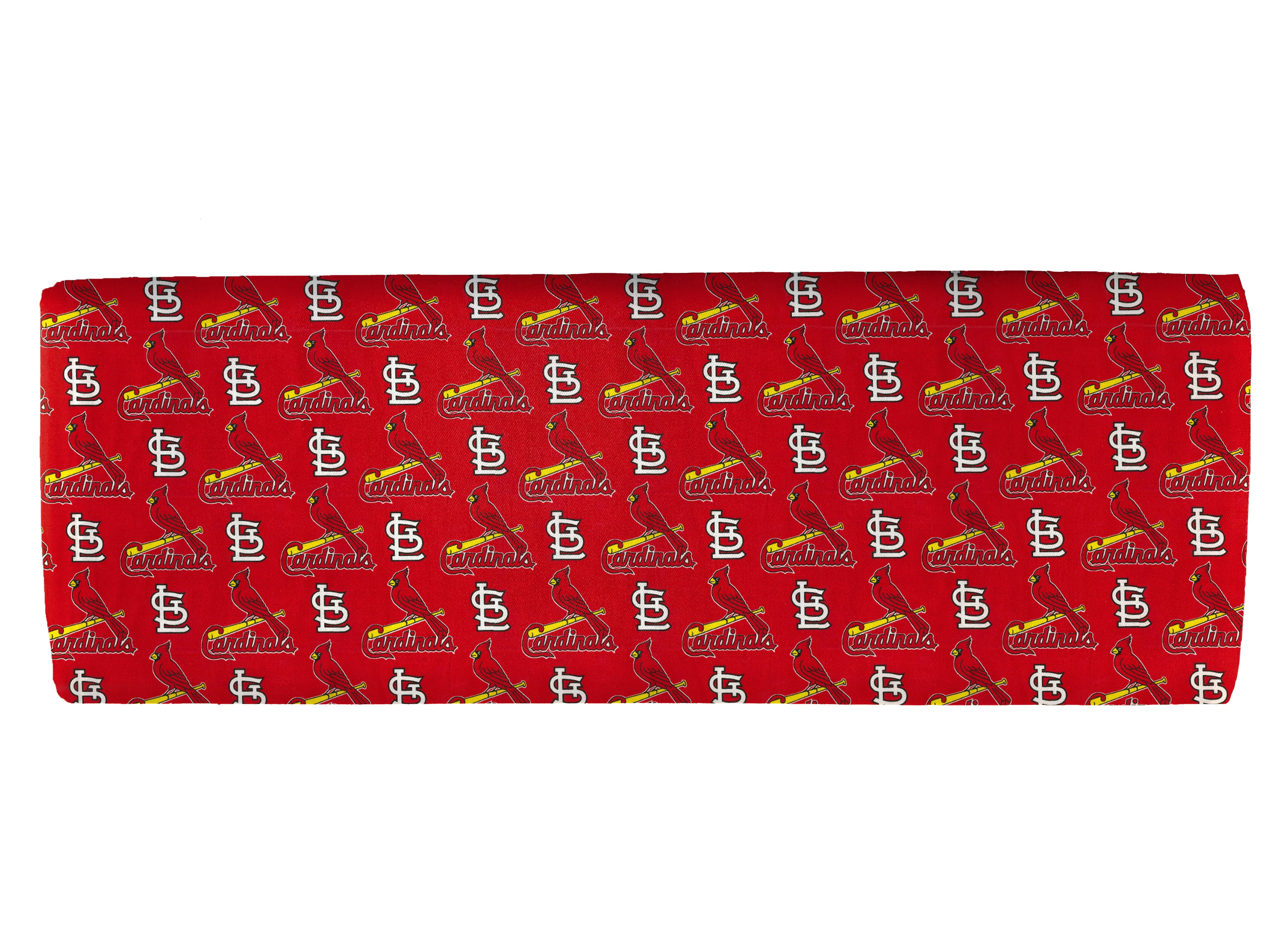 St. Louis Cardinals 58 100% Cotton Logo Sports Sewing & Craft Fabric 10 yd  By the Bolt, Red, White and Yellow 