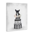 thumbnail image 2 of Stupell Industries Contemporary Fashion Box Stack Dog Grey Pink Canvas Art, 30 x 40, by Ziwei Li, 2 of 7