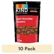 (10 pack) KIND Healthy Grains Instant Dark Chocolate Granola Clusters 11 oz, Shelf Stable Plastic Bag