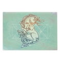 thumbnail image 1 of Alchemy Cutting Board, Unicorn on Geometry Grunge Pastel Backdrop, Decorative Tempered Glass Cutting and Serving Board, in 3 Sizes, by Ambesonne, 1 of 2