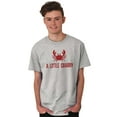 thumbnail image 4 of A Little Crabby Cranky Beach Lover Plus Size Crewneck Graphic Tee Shirt Brisco Brands 3X, 4 of 5