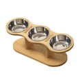thumbnail image 2 of Comedero elevado para gatos, comedero elevado para gatos de interior y cachorros. cuenco de plata, 2 of 8