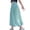 Blue, variant on SHTXOZHI Girls Wide Leg Pants Elastic High Waisted Workout Pants Breathable Lightweight Flowy Going-Out Bottoms