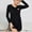 Black, variant on Xysaqa Women's Long Sleeve Nightgowns Lace Hem Mini Sleep Shirts Nightwear Heart Print Sleepwear Nightshirt Ladies Comfy Loungewear Clearance Black