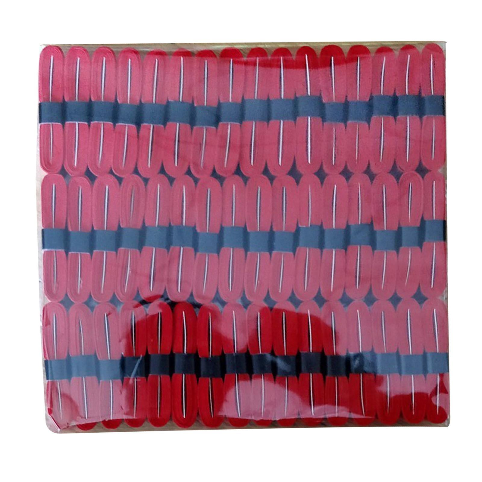 harayaa 48Pcs Tennis Racket Grip Tape Badminton Squash Racket Over Grip Sweat Absorption red