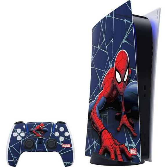 Skinit Marvel Spiderman Crawling Spiderman PS5 Digital Edition Bundle Skin