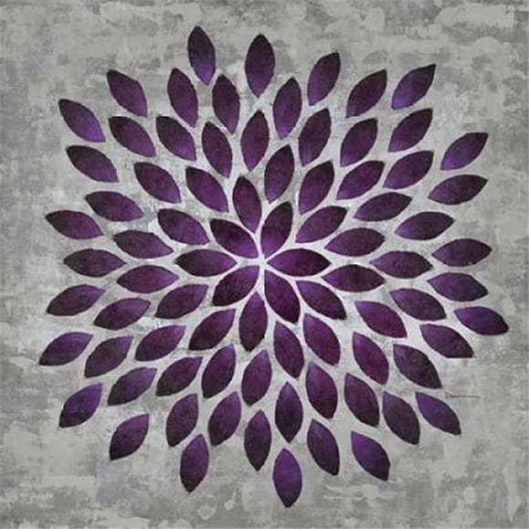 Art In Motion PDX420DAS1072LARGE Plum Star Burst 1 Poster Print by Dennis Dascher, 24 x 24 - Large