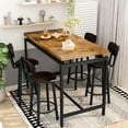 thumbnail image 2 of Cvortll 5 Piece Dining Set, Counter Height Dining Set with 4 Kitchen Upholstered Backrest Stool Chairs for Dinner, Small Space, Breakfast Nook, 2 of 8