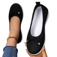 thumbnail image 5 of YHAJDS Fashion Shoes for Women Plus Size Solid Color Knit Mesh Breathable Daily Walking Loafers Flats, 5 of 8