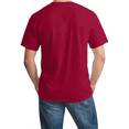 thumbnail image 2 of Hanes Essential T-Shirt, 100% Cotton Short Sleeve Mens Tee, DIY and Arts And Crafts, Deep Red, L, 2 of 5