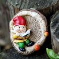 thumbnail image 5 of Outdoor Gnomes Tree Faces Decors For Yard And Garden With Colorful Resin Craft Dwarfs For Miniature Landscape, 5 of 8