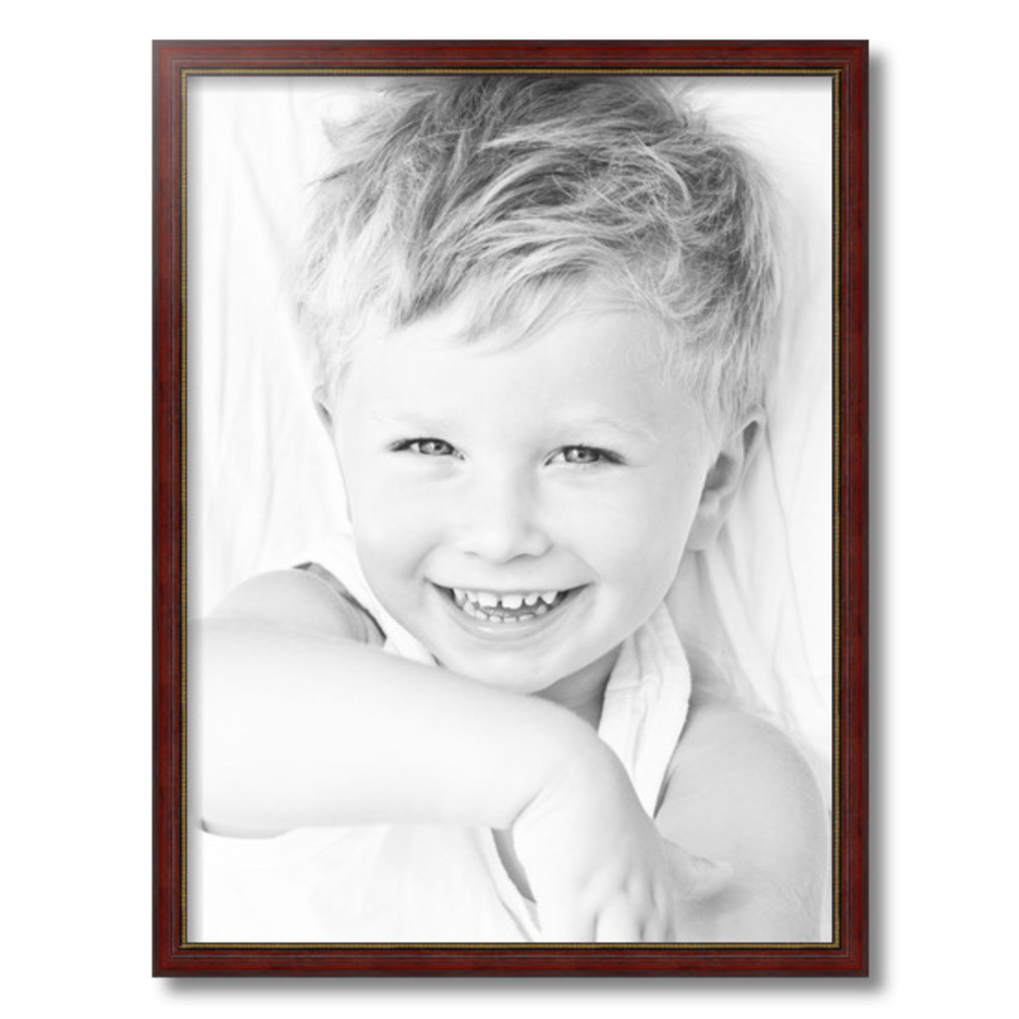 ArtToFrames 18" x 24" Cherry Picture Frame, 18x24 inch Red Wood Poster Frame (WOM-4316)