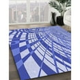 thumbnail image 2 of Ahgly Company Indoor Rectangle Patterned Blue Angel Blue Area Rugs, 7' x 10', 2 of 6