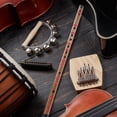 thumbnail image 3 of 1 Pc Introductory Wooden Flute Portable Flute Chinese Flute for Beginner (D Key), 3 of 8
