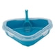 thumbnail image 4 of Bandeja de arena para gatos antisalpicaduras, duradera, de acceso bajo, triangular, fácil de limpiar y abrir. Azul, 4 of 9