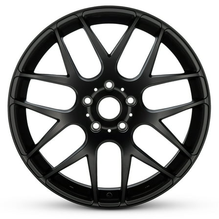 Romac Radium 19 Inch, 5 x 120 Bolt Pattern, 35 mm Offset, 72.6 mm Hub - Satin Black Alloy Rim