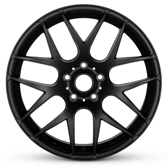Romac Radium 19 Inch, 5 x 120 Bolt Pattern, 35 mm Offset, 72.6 mm Hub - Satin Black Alloy Rim