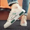 thumbnail image 3 of Zapatillas para hombre de talla grande, zapatillas de deporte para hombre, zapatos de playa informales transpirables de malla de verano para exteriores, medias zapatillas de moda Chanclas, 3 of 5