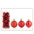 thumbnail image 5 of Gibobby 24 de Navidad para fiestas, decoraciones para árboles de Navidad, adornos colgantes + 6 piezas de Papá Noel(Red), 5 of 5