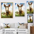 thumbnail image 4 of Designart "Donkey Portrait with Country Charm III" Animals Framed Wall Art - Traditional Brown Donkey Entryway Framed Wall Art Print, 4 of 6